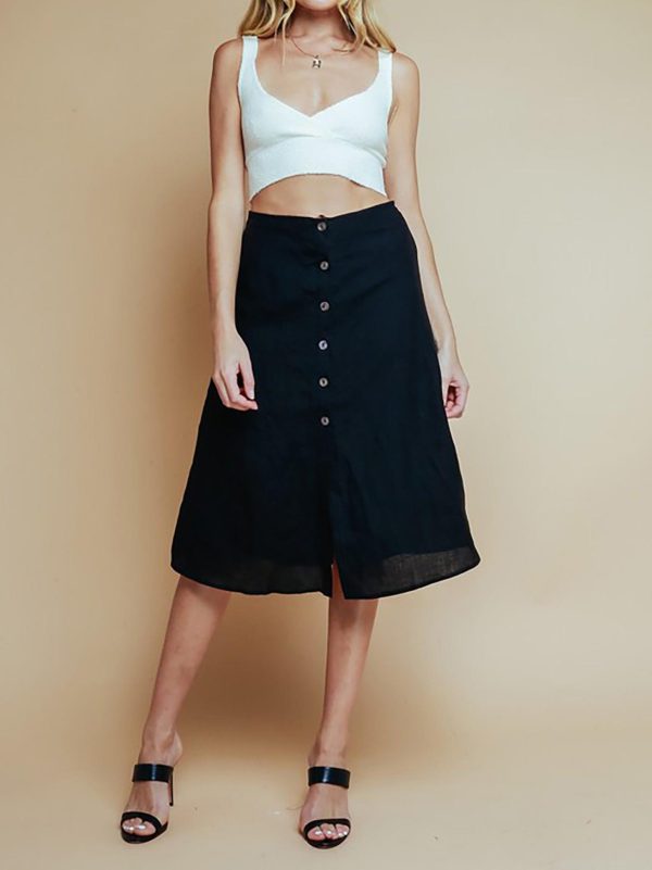Nevidex Button Midi Skirt