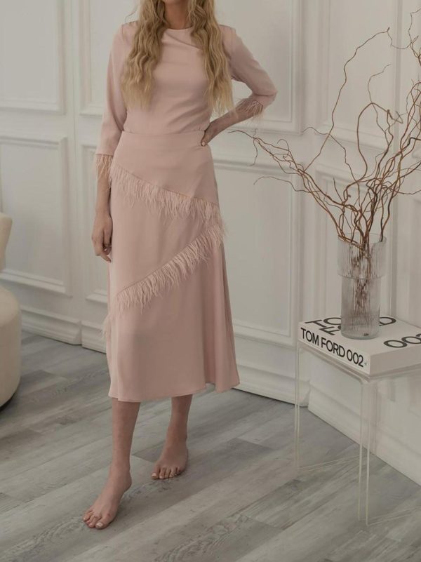Nevidex  Pink Feather Skirt