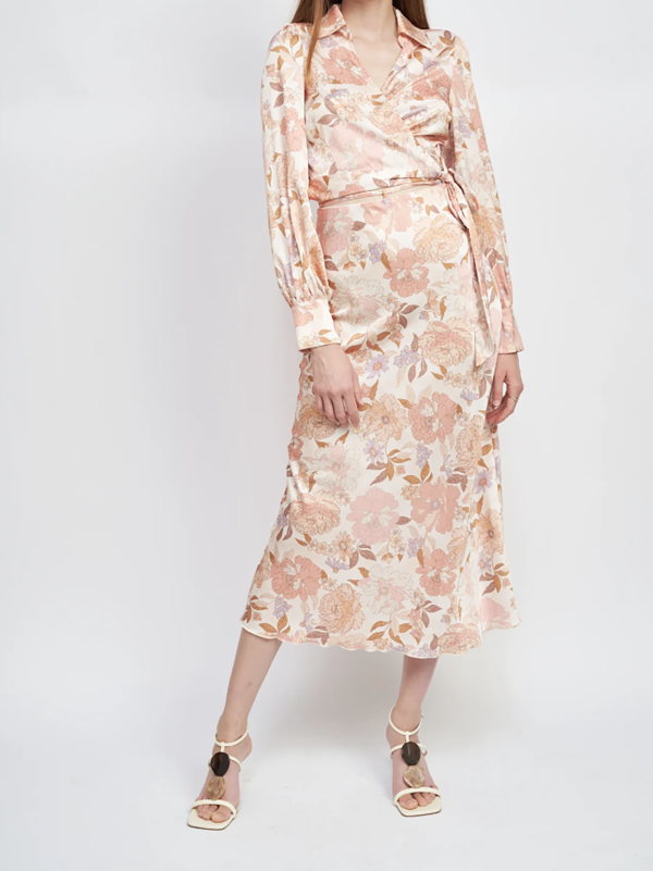 Nevidex  Satin Midi Skirt